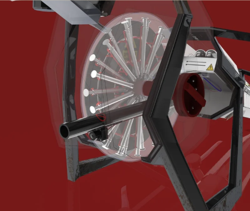 Cylindrical magazine loaded with vaccination darts