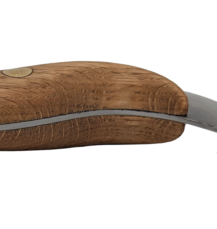 Detail of the contoured handle showing the index finger mount
