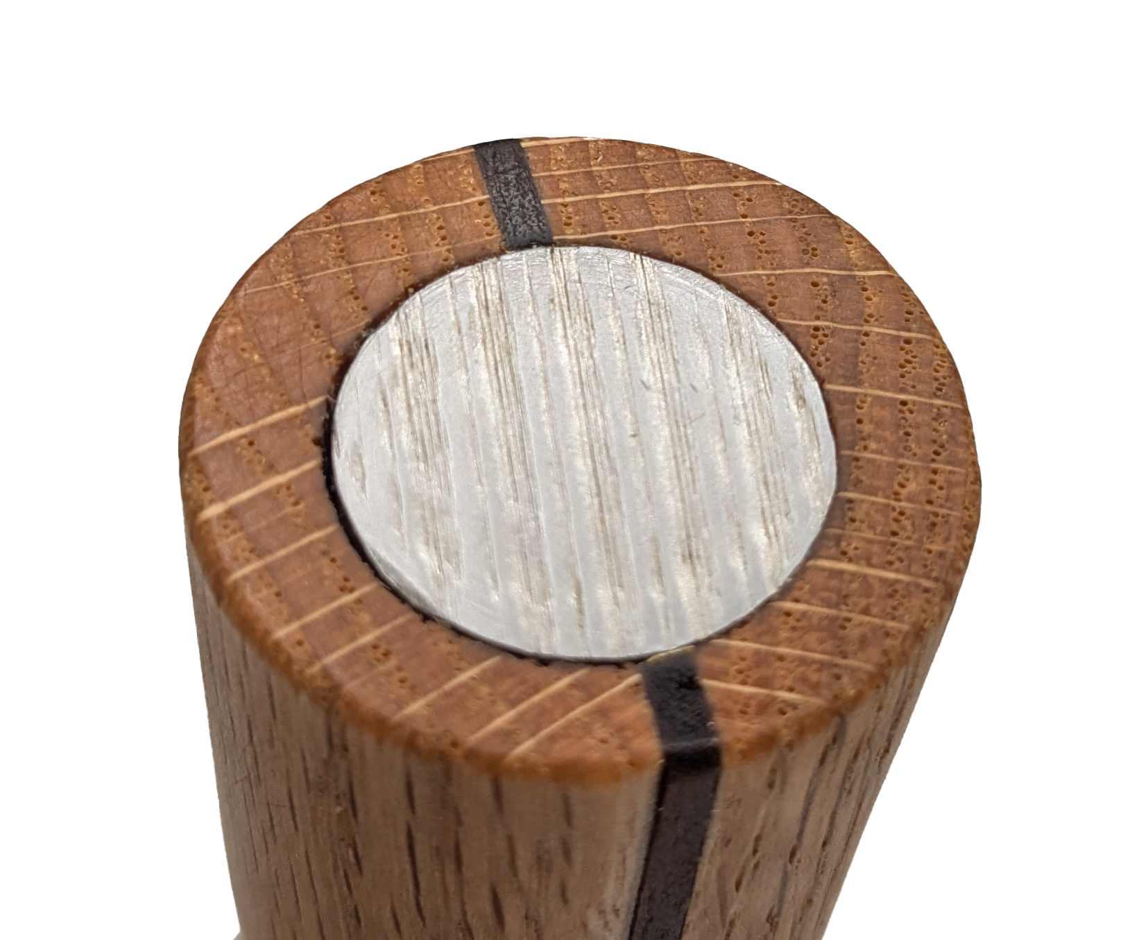 Rear of the handle showing the integrated steel hammer